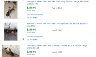 Vintage Schwinn Stationary Exercise Bicycles=$$$