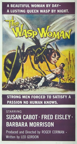 1959 "Wasp Woman" 3-pc movie poster